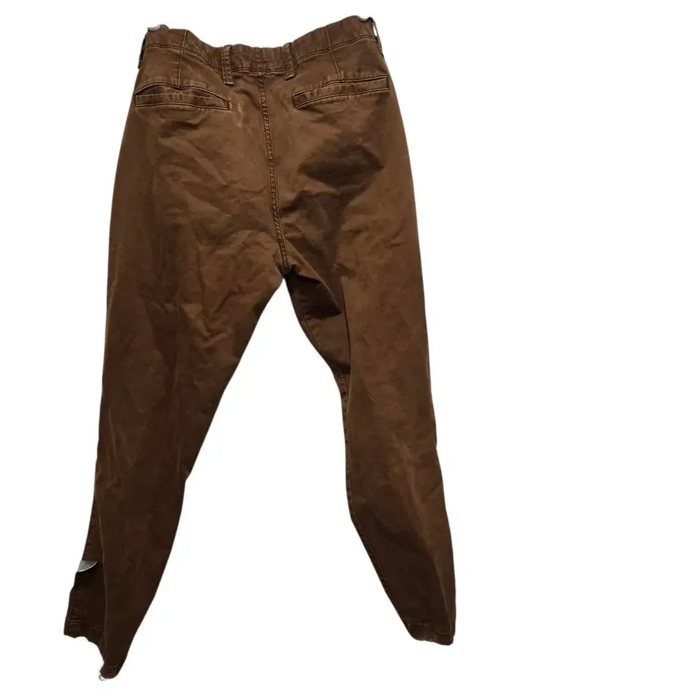 Gap Khakis Lived In Slim Stretch Chino Pants Brown 32x30